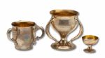 LOT OF (3) 1901-1907 MIDLOTHIAN COUNTRY CLUB STERLING SILVER TROPHY CUPS - 2 WON BY CHARLES L. HUNTER (HELMS/LA84 COLLECTION)