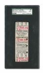 RARE TED WILLIAMS LAST GAME (EPIC HOME RUN IN FINAL AT-BAT) SEPTEMBER 28, 1960 FULL TICKET - ONE OF ONLY TWO KNOWN EXAMPLES