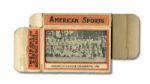 RARE 1910 GEORGE DAVIS CO. "ORANGE BORDERS" ART DEVLIN/AMERICAN LEAGUE CHAMPIONS (DETROIT) COMPLETE BOX