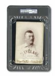 CIRCA 1893 ED MCKEAN (AUTOGRAPHED) CLEVELAND SPIDERS PIFER & BECKER CABINET PHOTO (FROM CY YOUNGS PERSONAL COLLECTION)