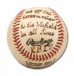 TONY GWYNNS HOME RUN BALL FROM 7/26/1993 @ CHICAGO CUBS OFF PAUL ASSENMACHER TO TIE (DAVE WINFIELD) SAN DIEGO PADRES CLUB RECORD OF 626 RBI (GWYNN FAMILY LOA)