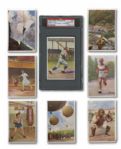 1932 ASTRA MARGARINE (GERMANY) SET OF 112 WITH TYPE 1 CENTERED BABE RUTH (PSA AUTHENTIC)