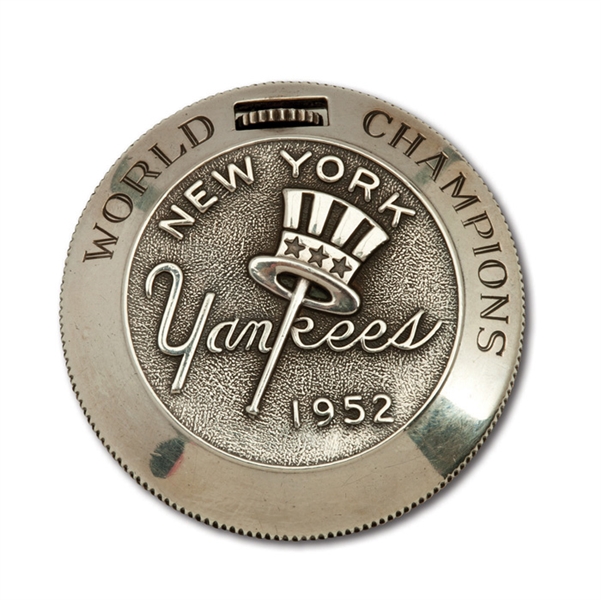 1952 NEW YORK YANKEES WORLD CHAMPIONSHIP WITTNAUER POCKET WATCH