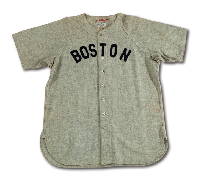 1941 DOM DIMAGGIO BOSTON RED SOX GAME WORN ROAD JERSEY (MEARS A9)