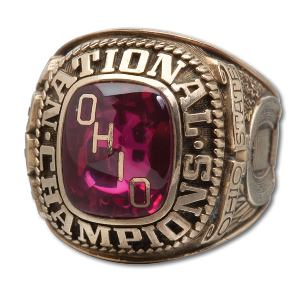 1968 OHIO STATE BUCKEYES 10K GOLD NCAA FOOTBALL NATIONAL CHAMPIONSHIP RING
