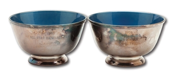 DON DRYSDALES PAIR OF 1964 AND 1965 MLB ALL STAR GAME PARTICIPATORY AWARD BOWLS (DRYSDALE COLLECTION) 