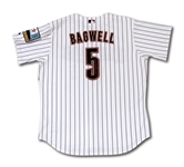 2000 JEFF BAGWELL AUTOGRAPHED HOUSTON ASTROS GAME READY HOME JERSEY