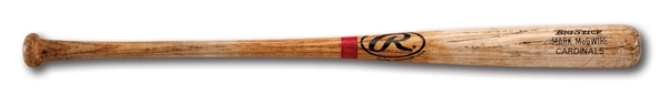 2000 MARK MCGWIRE RAWLINGS PROFESSIONAL MODEL GAME USED BAT (DELBERT MICKEL COLLECTION)