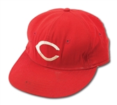 LATE 1960S CINCINNATI REDS GAME WORN CAP ATTRIBUTED TO JOHNNY BENCH