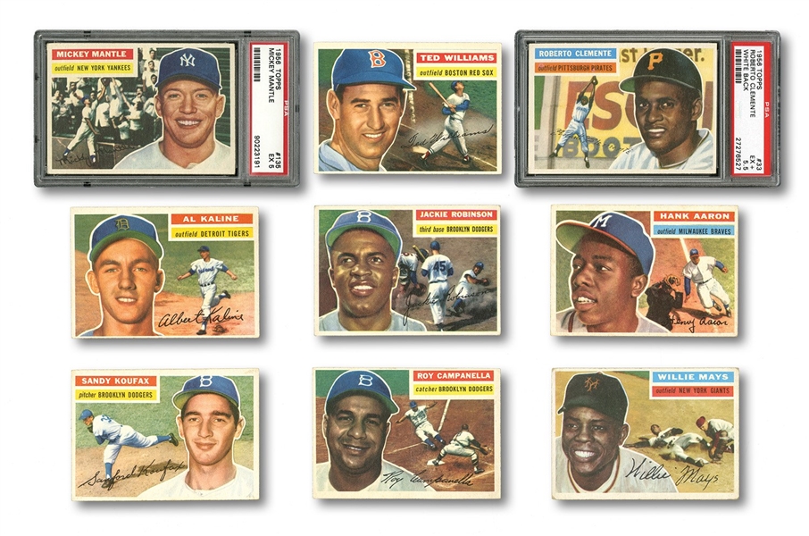 1956 TOPPS BASEBALL COMPLETE SET (342) INCLUDING CHECKLISTS