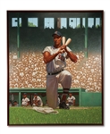 TED WILLIAMS MASSIVE 5 X 6 ORIGINAL OIL ON CANVAS BY KADIR NELSON (SDHOC COLLECTION)