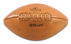 1963 CHICAGO BEARS NFL CHAMPION TEAM SIGNED FOOTBALL WITH 25 AUTOGRAPHS INCL. HALAS & DITKA (SDHOC COLLECTION)