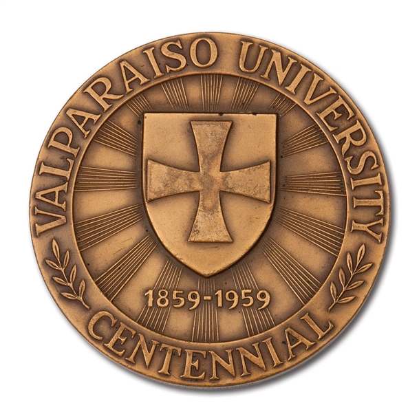 JESSE OWENS 1959 VALPARAISO UNIVERSITY CENTENNIAL MEDAL (OWENS ESTATE COLLECTION)