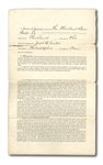JAKE VIRTUES 1890 AND 1891 CLEVELAND SPIDERS PLAYER CONTRACTS (JAKE VIRTUE COLLECTION)