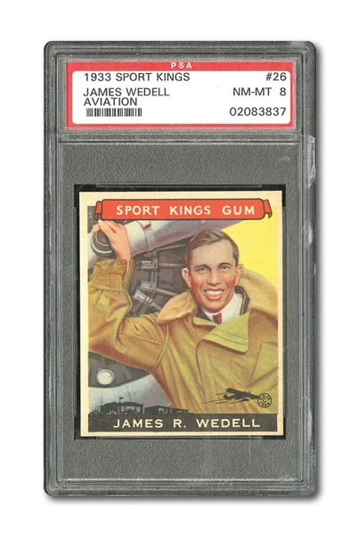 1933 GOUDEY SPORT KINGS #26 JAMES WEDELL PSA NM-MT 8
