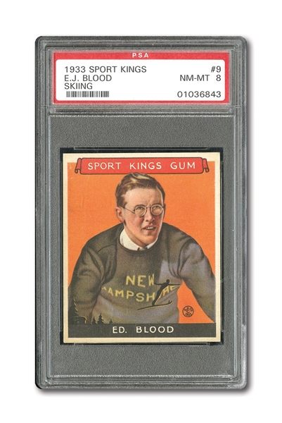 1933 GOUDEY SPORT KINGS #9 ED BLOOD PSA NM-MT 8