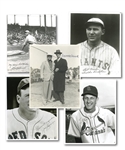 LOT OF (5) VINTAGE HOFER AUTOGRAPHED PHOTOGRAPHS (NON-PERSONALIZED) FROM THE TOM EAKIN COLLECTION