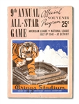 1941 ALL-STAR GAME PROGRAM AUTOGRAPHED BY (47) AMERICAN AND NATIONAL LEAGUERS INCL. FOXX, DIMAGGIO, WILLIAMS, ETC.