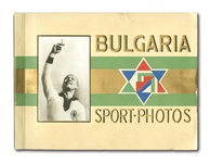 1932 GERMAN "BULGARIA SPORTS-PHOTOS" COMPLETE TOBACCO CARD COLLECTION (272) IN ORIGINAL ALBUM INCL. BABE RUTH