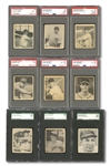 1948 BOWMAN COMPLETE SET OF (48) WITH 25 GRADED INCL. STAN MUSIAL ROOKIE PSA VG-EX 4