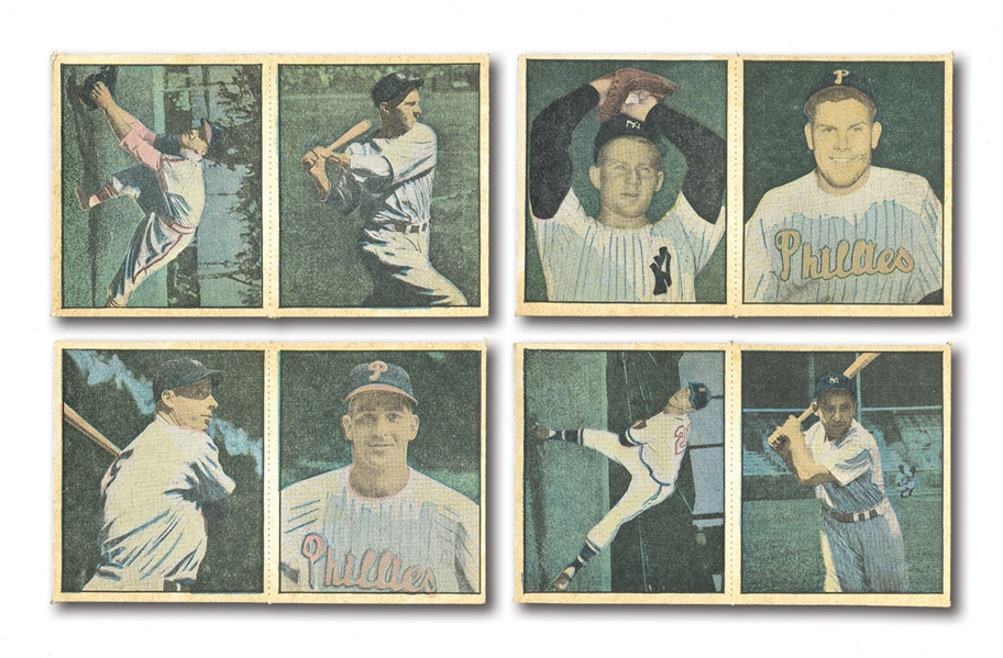 1951 BERK ROSS COMPLETE SET OF (72) CARDS – UNCUT PANELS IN ORIGINAL BOXES