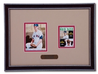 1964 TOPPS ORIGINAL FLEXICHROME ARTWORK USED FOR #287 TONY CONIGLIARO ROOKIE CARD IN FRAMED DISPLAY WITH ACTUAL CARD