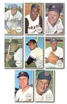 1964 TOPPS GIANTS COMPLETE SET OF (60) WITH 119 DUPLICATES INCL. MANY HOFERS (MULTIPLE MANTLE, CLEMENTE & KOUFAX) – MISSING 6 CARDS TO MAKE 2 COMPLETE SETS