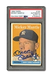 1958 TOPPS #150 MICKEY MANTLE AUTOGRAPHED PSA/DNA GEM MINT 10 (AUTO.)