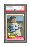 1965 TOPPS #350 MICKEY MANTLE AUTOGRAPHED PSA/DNA GEM MINT 10 (AUTO.)