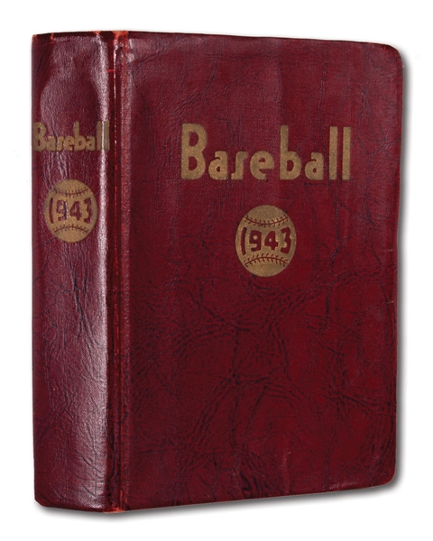 KENESAW MOUNTAIN LANDIS SIGNED "BASEBALL 1943" 1ST EDITION HARDCOVER BOOK