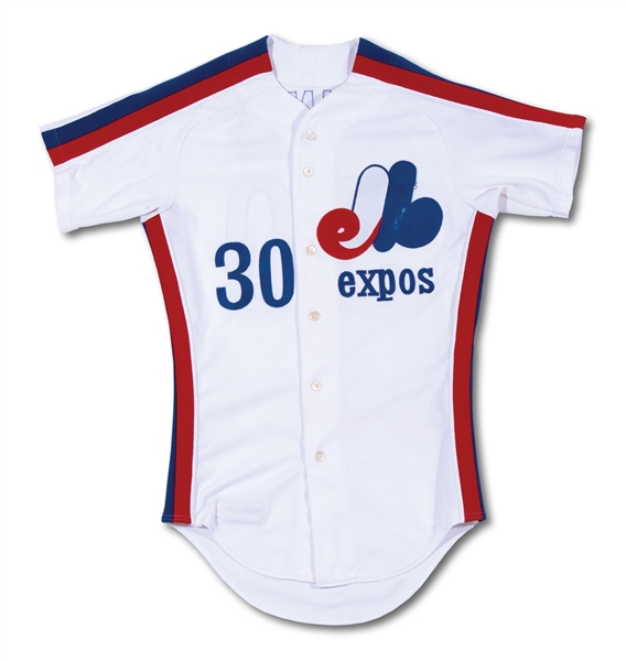 1980 TIM RAINES MONTREAL EXPOS ROOKIE GAME WORN HOME JERSEY (VINCE COLEMAN LOA)