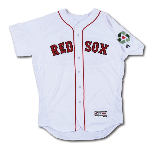 4/21/2016 DAVID PRICE BOSTON RED SOX GAME WORN HOME JERSEY (MLB AUTH.)