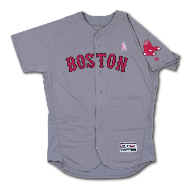 5/8/2016 DAVID PRICE BOSTON RED SOX (MOTHERS DAY) GAME WORN ROAD JERSEY (MLB AUTH.)