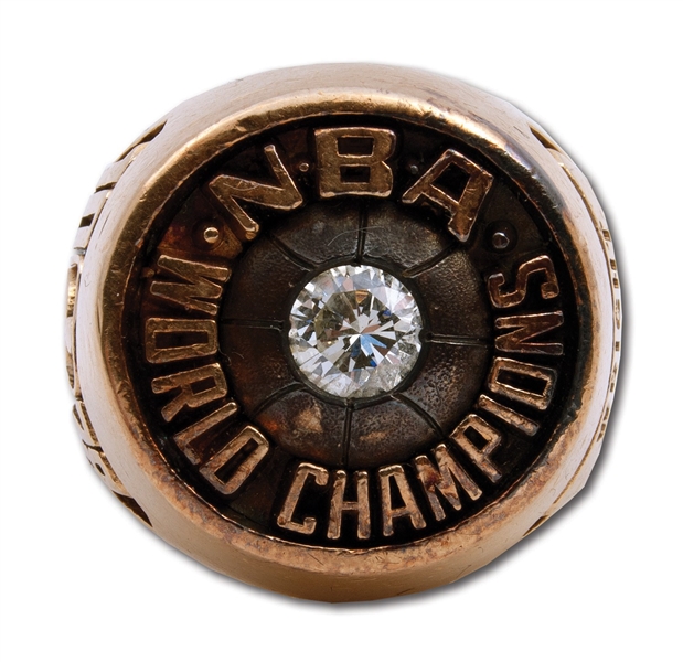 1978 LARRY WRIGHT WASHINGTON BULLETS NBA WORLD CHAMPIONS 14K GOLD RING WITH REAL DIAMOND