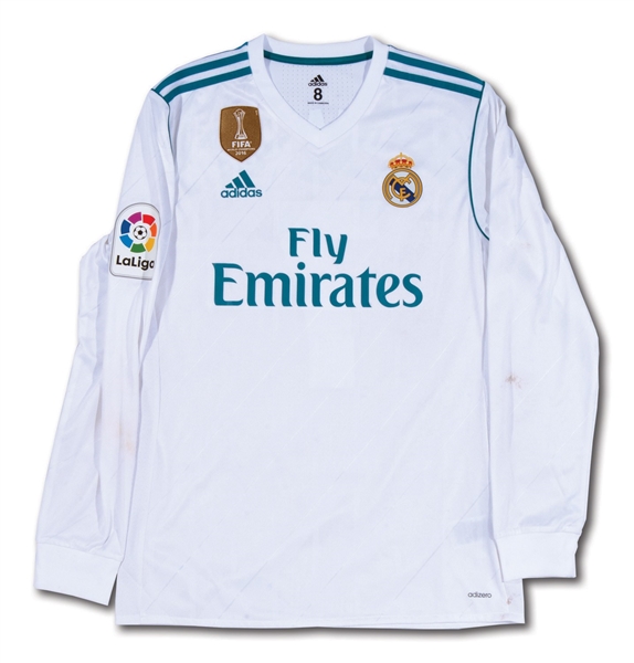 11/18/2017 CRISTIANO RONALDO REAL MADRID GAME WORN JERSEY PHOTO-MATCHED TO ATLETICO MADRID DERBY