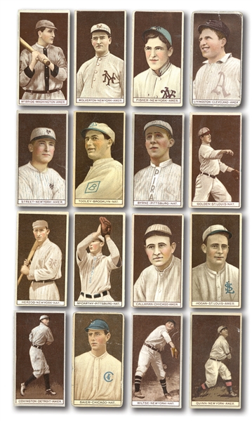 1912 T207 BROWN BACKGROUND LOT OF (32) INCL. LIVINGSTON ("A") AND SAIER