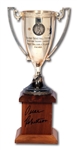OSCAR ROBERTSONS AUTOGRAPHED 1959 HOLIDAY BASKETBALL FESTIVAL MADISON SQUARE GARDEN MVP TROPHY (ROBERTSON COLLECTION)