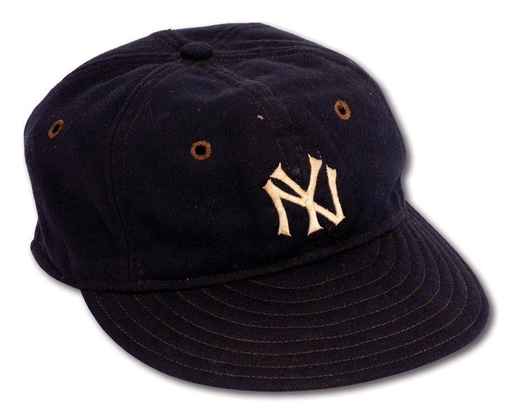 LATE 1920’S EARLE COMBS NEW YORK YANKEES GAME USED CAP (EX-HALPER)