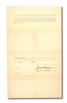 1920 FRANK "PING" BODIE SIGNED NEW YORK YANKEES UNIFORM PLAYERS CONTRACT ALSO SIGNED BY JACOB RUPPERT AND BAN JOHNSON