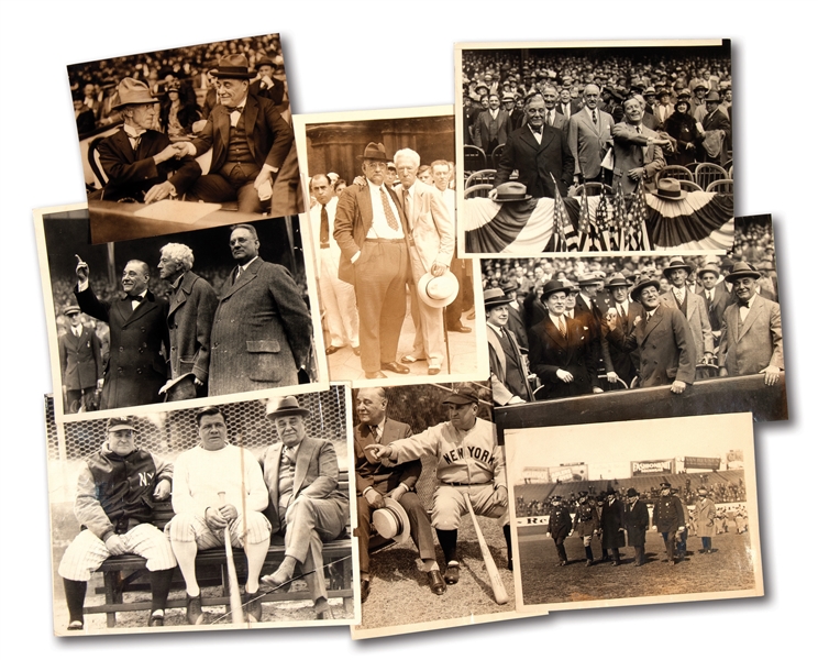 LOT OF (8) 1920S-30S YANKEES EXECUTIVES AND DIGNITARIES ORIGINAL PHOTOGRAPHS
