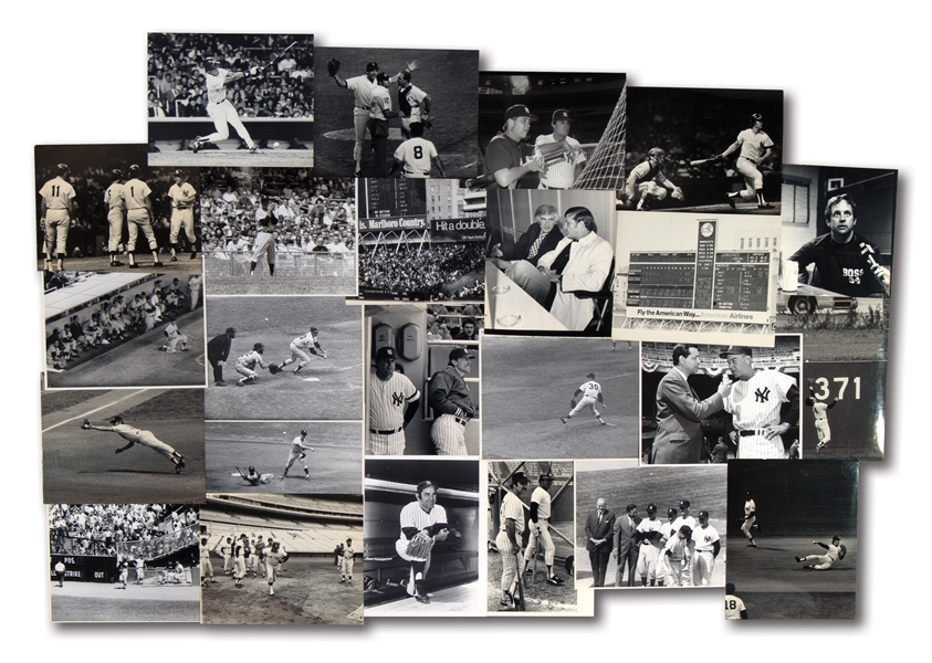 LOT OF (24) 1970S-80S NEW YORK YANKEES ORIGINAL PHOTOGRAPHS – MOSTLY BY LOUIS REQUENA