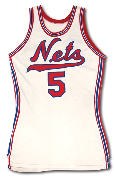 1970-72 BILLY "THE WHOPPER" PAULTZ NEW YORK NETS (ABA) GAME WORN HOME JERSEY