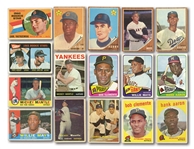 1950S-60S TOPPS (336) AND POST CEREAL (21) BASEBALL SHOEBOX COLLECTION INCL. HOFERS AND STARS