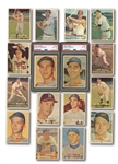 1957 TOPPS BASEBALL PARTIAL SET (196/411) PLUS 254 DUPLICATES - 450 TOTAL CARDS