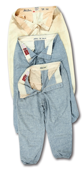 WALTER ALSTON 1964 HOME, 1965 ROAD AND 1968 ROAD LOS ANGELES DODGERS GAME WORN PANTS (ALSTON COLLECTION)