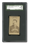 1887-90 OLD JUDGE N172 MIKE "KING" KELLY (CHICAGO PORTRAIT, NO CAP) SGC 55 VG-EX+ 4.5 - EXTREMELY RARE VERSION!