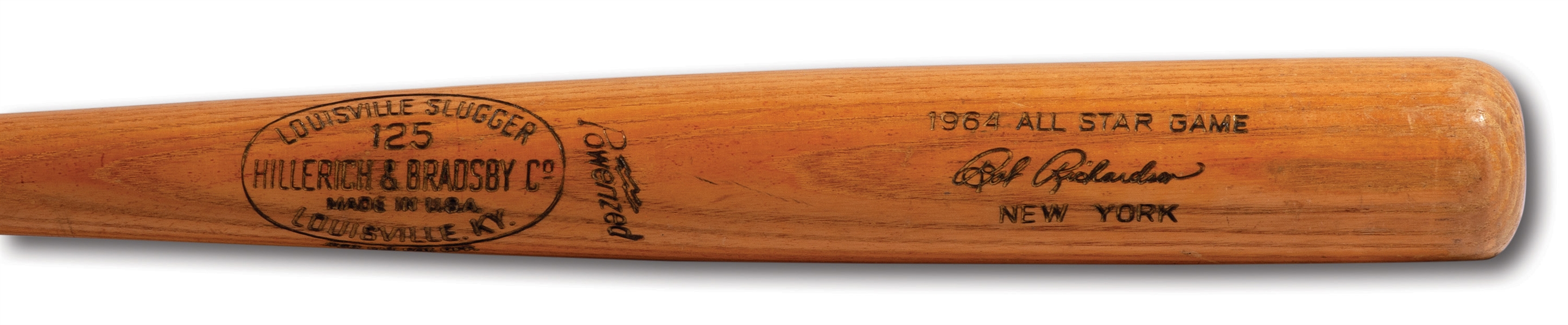 BOBBY RICHARDSON 1964 ALL-STAR GAME HILLERICH & BRADSBY PROFESSIONAL MODEL GAME ISSUED BAT (PINSTRIPE DYNASTY COLLECTION)