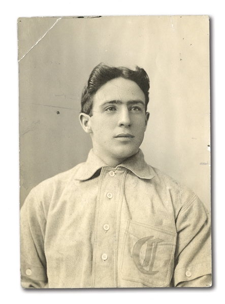 C. 1906-13 JOE TINKER ORIGINAL PHOTOGRAPH BY CARL HORNER - IMAGE USED FOR TINKERS T206 PORTRAIT CARD
