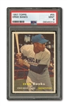 1957 TOPPS #55 ERNIE BANKS PSA MINT 9 (JUST ONE HIGHER)