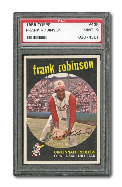 1959 TOPPS #435 FRANK ROBINSON PSA MINT 9 (JUST ONE HIGHER)